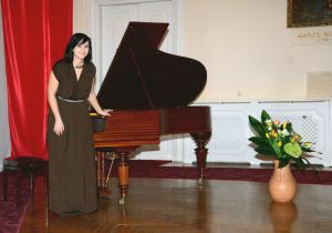 Marta Andrushchak, 1197th Liszt Evening, Sulkowski Palace in Wloszakowice, 28th Feb 2016. Photo by Henryk Samol.